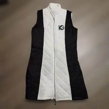 골프웨어 여성용 슬리브리스 다운 베스트 원피스 [ 새상품급 ]