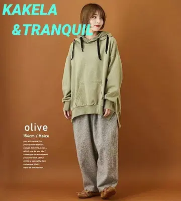 KAKELA&TRANQUIL 더블 후드 후드티