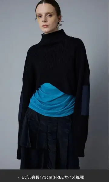 HeRIN.CYE 밀리터리 쇼트 탑 블랙