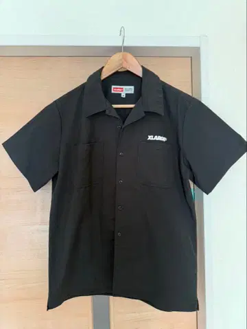 X-LARGE 블랙 반팔 워크 셔츠 M