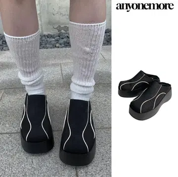anyone more 슬립온 샌들 블랙