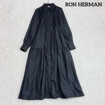 컨디션 최상 근년물 론 헤르만 롱 셔츠 원피스 티어드 울