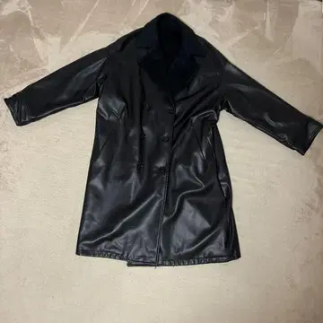 HARE 인조 가죽 코트