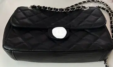 퀼팅 숄더백 블랙