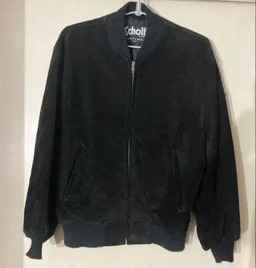 Schott 샷 스웨이드 스포츠 자켓 BLK 블랙 size 40