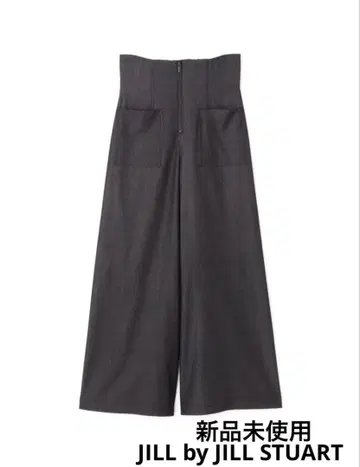 새상품 질 바이 질 스튜어트 프론트 ZIP 와이드 팬츠 블랙