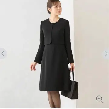 AOKI 아오키 노카라 자켓 5부 소매 원피스 7호