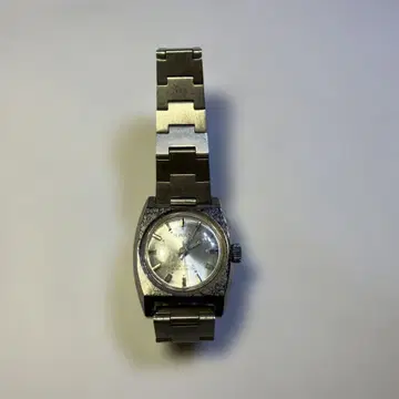 SWATCH 아날로그 시계 실버 스퀘어