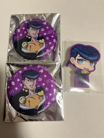 죠죠월드3 JOJOWORLD3 글리터 캔뱃지 히가시카타 죠스케