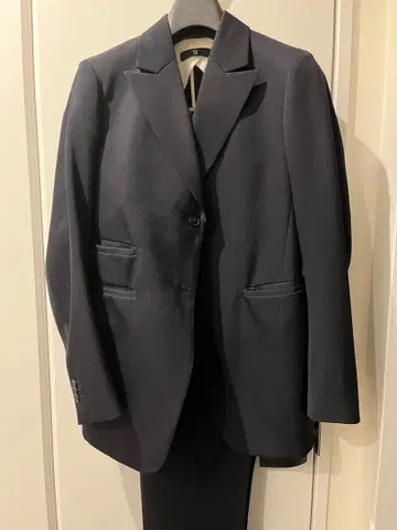 UNIQLO+J 울 테일러드 자켓&팬츠 네이비