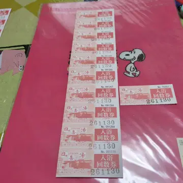 매우 저렴! 사이타마현 히비키노유 목욕 이용권 11매 세트