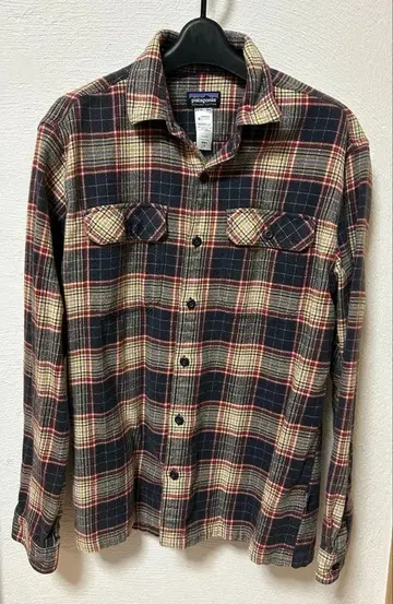 파타고니아 플란넬 셔츠 네이비 계열 체크 S