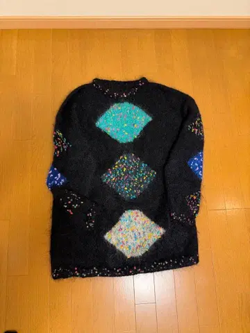 핸드메이드 모헤어 샤기 니트 유럽 구제 의류 빈티지