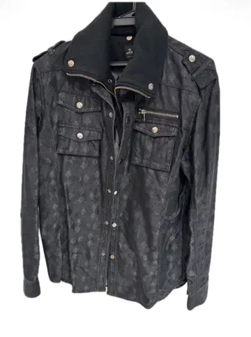 semantic design 밀리터리 자켓 블랙 다이아 무늬