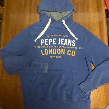 PEPE JEANS 후드 부착 후드티 L 사이즈 파랑