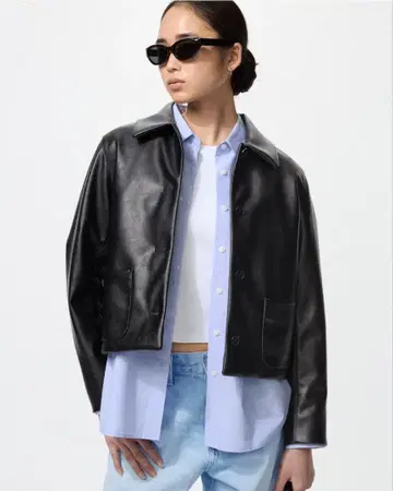 [새상품급] UNIQLO 코팅 숏 자켓 S