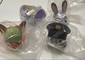 주토피아 닉 주디 유년기 세트 패션 반지 가챠가챠