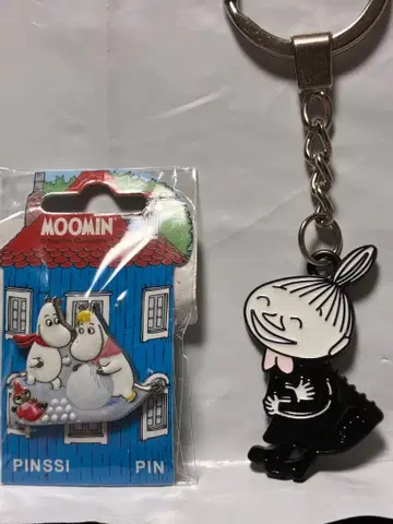 [2점] 만국 북유럽관 널디 서클 리틀미이 키링 + 무민 핀 배지