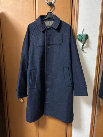 도둑의 후예 리버서블 코트 네이비