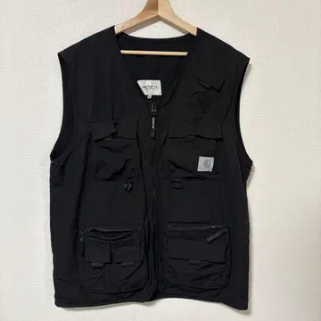 Carhartt 블랙 낚시용 조끼 XL
