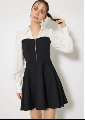 택 포함 미사용 새상품 rienda 미니 원피스