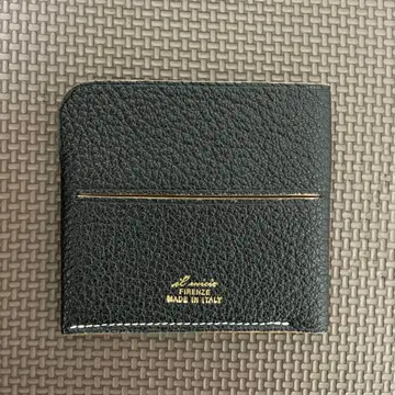 일미초 가죽 접이식 지갑 블랙