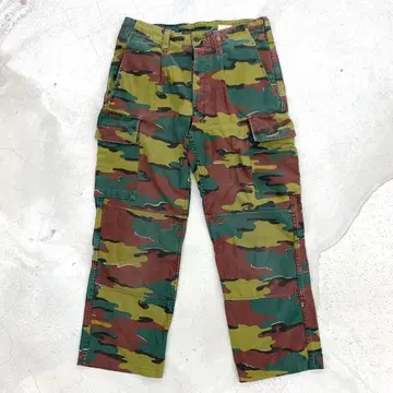 벨기에군 M-90 지그소 카모 더블니 카고 팬츠