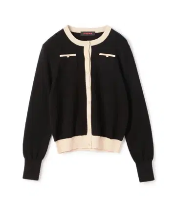 캐번 가디건 바이컬러