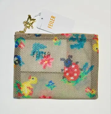 메쉬 파우치 S 하이 지 베이지 페이러 파우치 메쉬 기프트