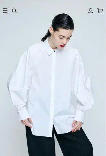 현행 모델 26ss CIRCLE DORAPE SHIRT