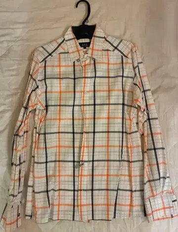 A.P.C. 체크 무늬 긴팔 셔츠