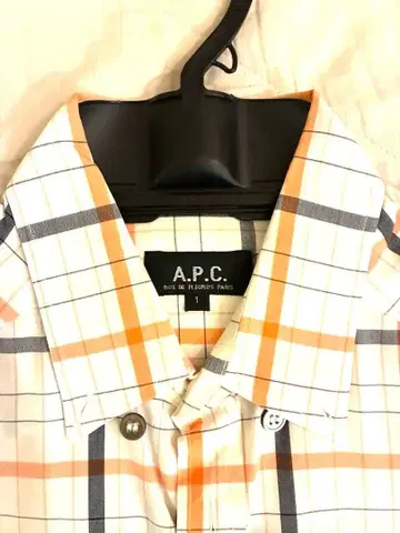A.P.C. 체크 무늬 긴팔 셔츠