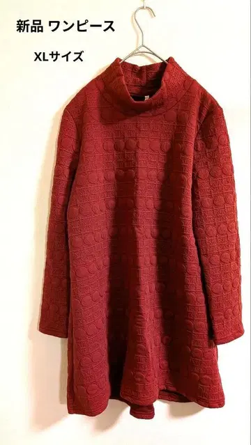 새상품 여성용 원피스 XL 버건디 겨울