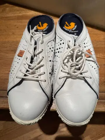 SPINGLE MOVE 스핑글무브 가죽 슬립온 화이트 일본제