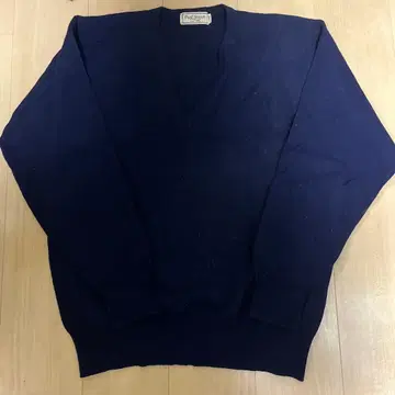 Paul Stuart V넥 스웨터 L 네이비