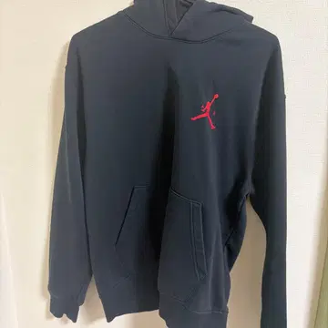 Jordan 블랙 후드 부착 후드티