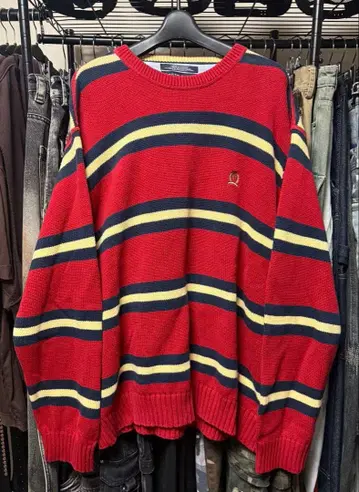 TOMMY HILFIGER 보더 스웨터