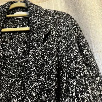 VERSEAU 자켓 니트 가디건 블랙 화이트
