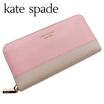 [ 컨디션 최상 ] 케이트 스페이드 가죽 여성용 장지갑 핑크