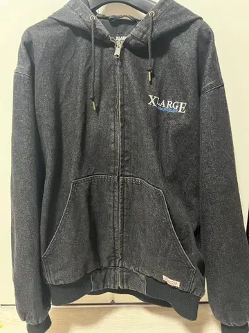 XLARGE 다크 그레이 집업 후드티