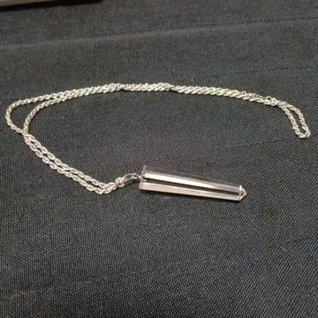 수정 목걸이 미사용 새상품!