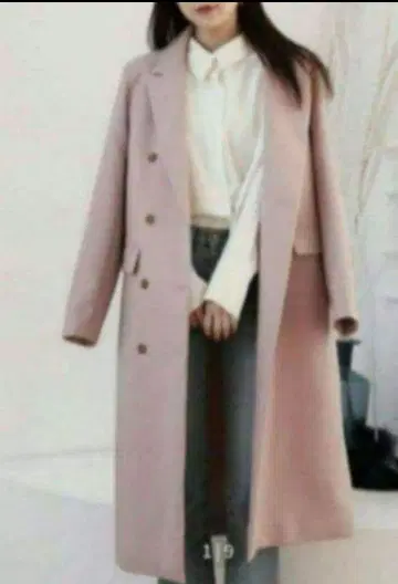 택 포함 미사용 새상품 정가 14080엔 롱 코트