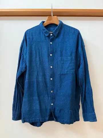 CALICO 캐리코 인디고 코튼 카디 남성용 셔츠