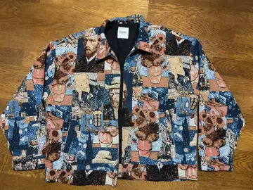 고흐 디자인 집업 자켓