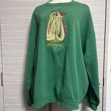 Lee 그린 엔젤 자수 XL 트레이닝복