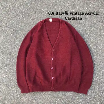 80s Italy제 vintage Acrylic Cardigan