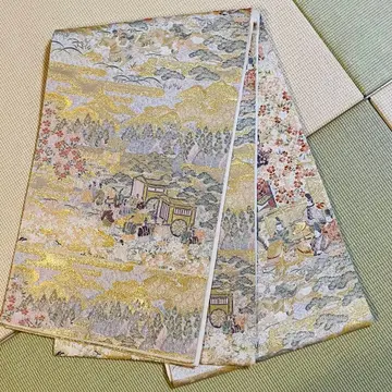 후쿠로 오비 풍경화 금은 금산들 어소차 m1203