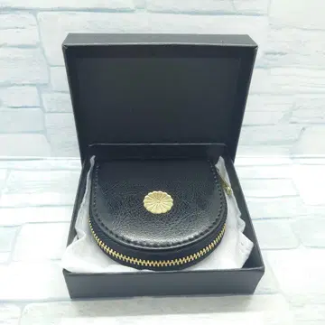 황거 지갑 말발굽형 동전 지갑 블랙 코인 케이스 블랙