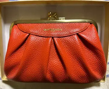 마리 클레어 오렌지 가죽 코인 케이스 가마구치 지갑