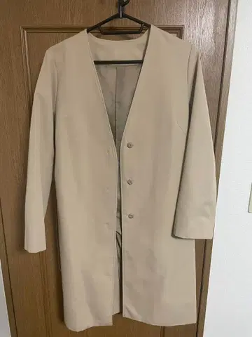 베이지 롱 코트 사이즈 38